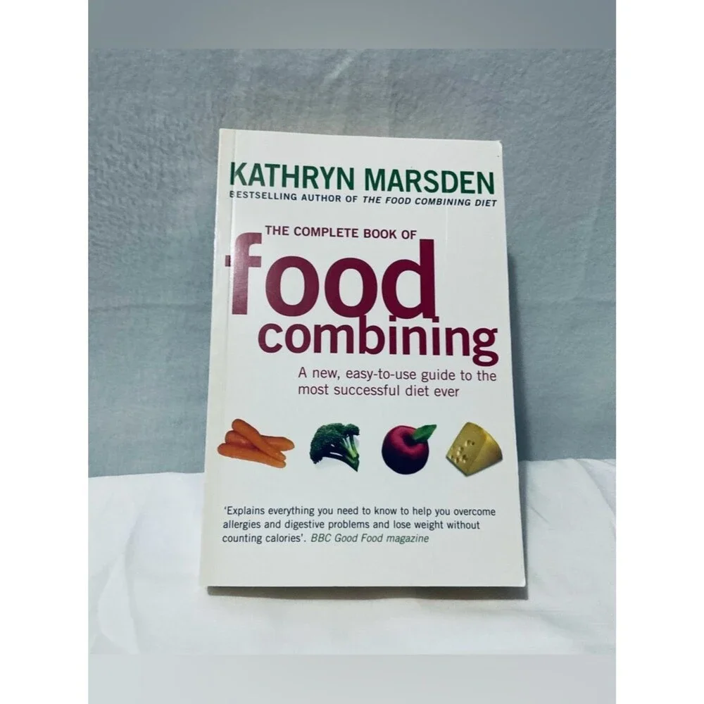 White & Maroon 'Food Combining' Cookbook
